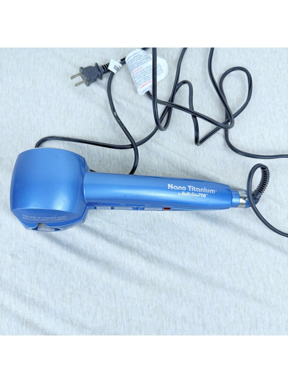 BaBylissPRO Nano Titanium MiraCurl Curl Machine BABNTMC1 Tested Blue